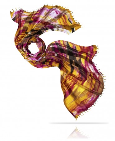 Палантин Женский W40-ABSTRAITE/JAUNE